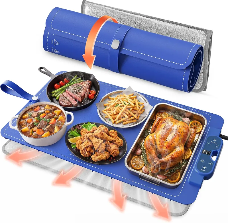 FJAU Warming Mat for Food, Extra Large 26”x15”
