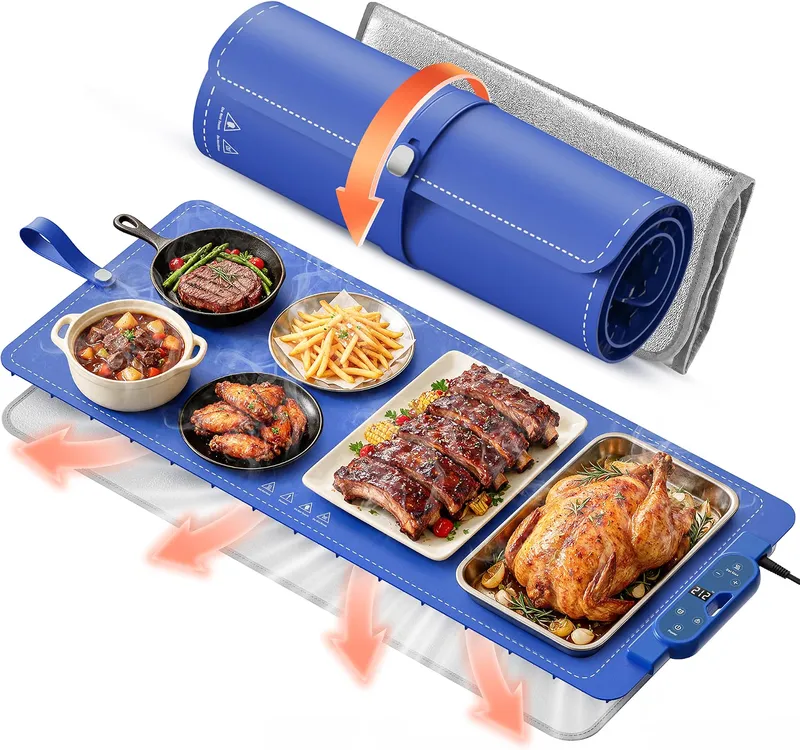 FJAU Warming Mat for Food, Extra Large 37”x15”